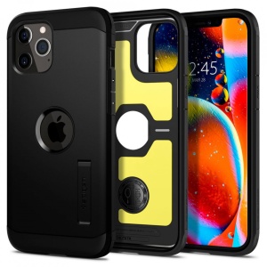 Husa Iphone 12 / Iphone 12 PRO -Spigen Tough Armor - Black - Img 1