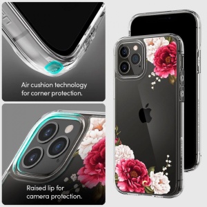 Husa Iphone 12- Spigen Cyrill Cecile -Red Floral - Img 3