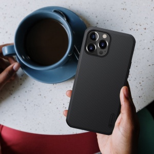 Husa Iphone 13 Pro Max -Nillkin Super Frosted Shield Case Neagra - Img 8
