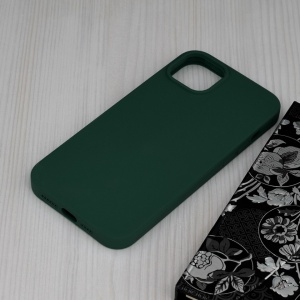 Husa iPhone 14 Plus-Soft Edge Silicone Verde inchis - Img 3