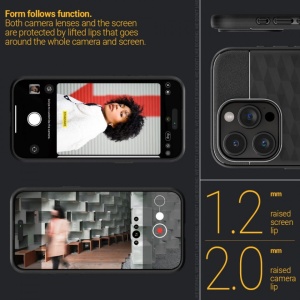 Husa iPhone 15 Pro Max Caseology Parallax Magsafe Neagra by Spigen - Img 6