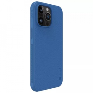 Husa iPhone 15 Pro Max-Nillkin Super Frosted Shield Case Albastra - Img 4