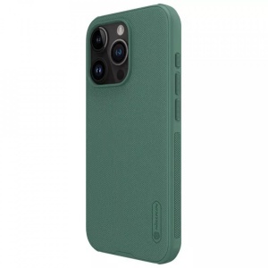 Husa iPhone 15 Pro Max-Nillkin Super Frosted Shield Case Deep Green - Img 5