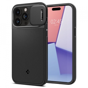 Husa iPhone 15 Pro Max Spigen Optik Armor Magsafe Neagra - Img 8