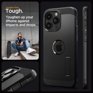 Husa iPhone 15 Pro Max Spigen Tough Armor Mag Magsafe neagra - Img 3