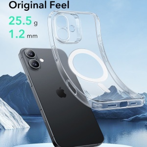 Husa iPhone 16 Plus ESR Zero HaloLock transparenta - Img 3