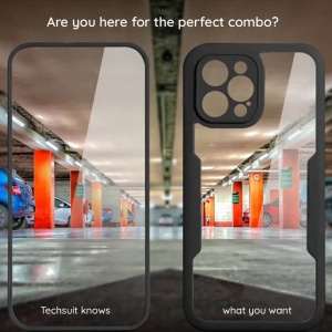 Husa iPhone 16 Pro ColorVerse 360 + Screen Protector -margine albastra - Img 3