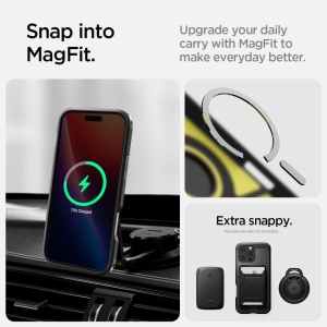 Husa iPhone 16 Pro Max Spigen Tough Armor Mag Magsafe neagra - Img 7