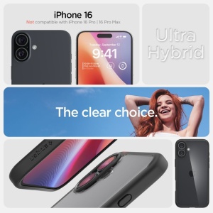 Husa iPhone 16 Spigen Ultra Hybrid Matte Black - Img 3