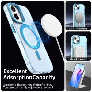 Husa iPhone 17 CandyCase Magsafe albastra - Img 4