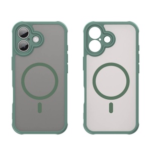 Husa iPhone 17 HaloFrost Magsafe verde - Img 4
