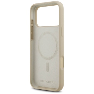 Husa iPhone 17 Pro Karl Lagerfeld Silicone Sketch & Logo Brown Karl - Img 4