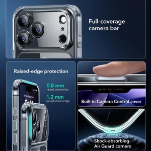 Husa iPhone 17 Pro Max Classic Hybrid HaloLock cu MagSafe de la ESR transparenta - Img 3