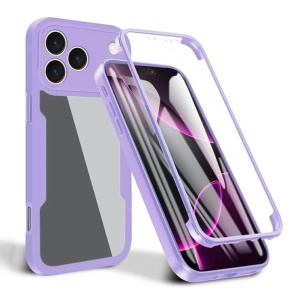 Husa iPhone 17 Pro Max ColorVerse 360 + Screen Protector transparenta/ mov - Img 1