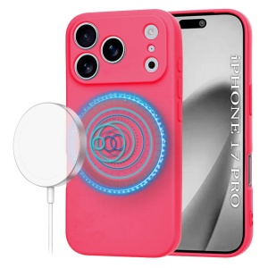 Husa iPhone 17 Pro SoftFlex Magsafe roz - Img 1