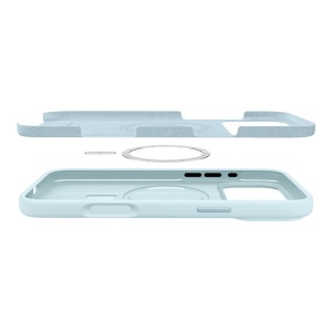 Husa iPhone 17 Pro Spigen Silicone Fit Magsafe Mute Blue - Img 6
