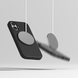 Husa iPhone 17 Ringke Silicone Magnetic Magsafe Neagra - Img 7