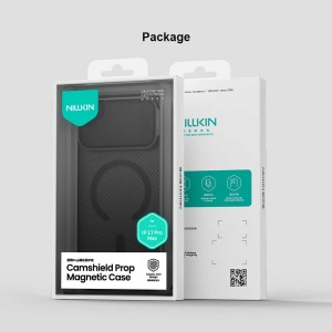 Husă iPhone 18 Pro Max - Nillkin CamShield Prop Magnetic - Transparent Black - Img 6