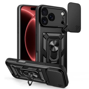 Husă iPhone 18 Pro Max și iPhone 17 Pro Max Techsuit CamShield Series, Negru