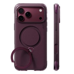 Husa iPhone 18 Pro Max si iPhone 17 Pro Max Torras Ostand Q3 Air Essential MagSafe, Stand rotativ 360°, Mov