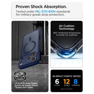 Husă iPhone 18 Pro Max - Spigen - Ultra Hybrid MagSafe - Frost Deep Blue - Img 2