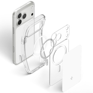 Husă iPhone 18 Pro Max - Spigen - Ultra Hybrid T MagSafe - Glossy White - Img 11