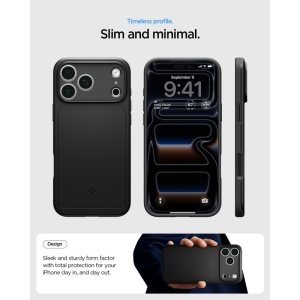 Husă iPhone 18 Pro Subțire Spigen Thin Fit - neagra - Img 4