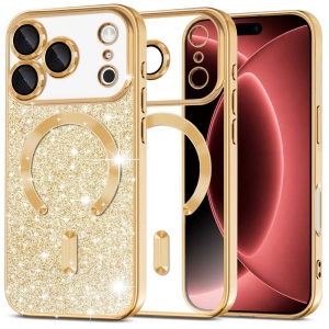 Husă iPhone 18 Pro - Techsuit Luxury Glitter - Gold
