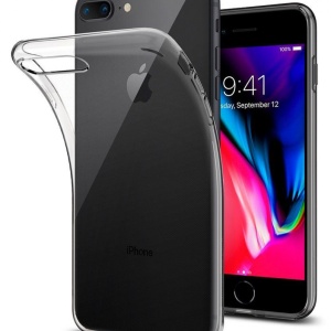 Husa Iphone 7/8 PLUS -Spigen Liquid Crystal -Crystal Clear - Img 1