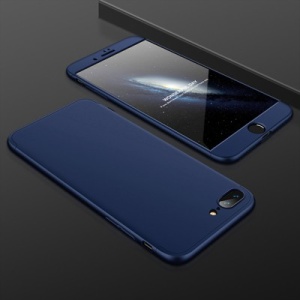 Husa Iphone XS /Iphone X -GKK 360 Front and Back Case Full Body Cover -Navy Blue - Img 3