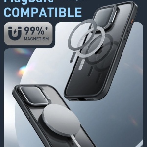 Husa pentru iPhone 15 Pro Max i-Blason Shield Mag Case Neagra - Img 4