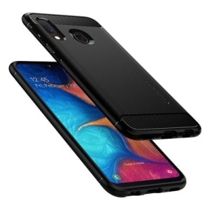 Husa Samsung Galaxy A20e -Spigen Rugged Armor Matte Black - Img 7