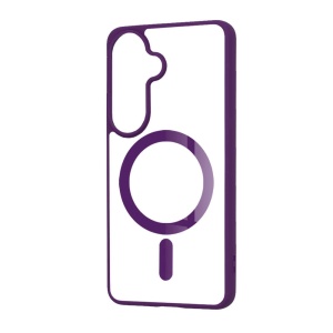 Husa Samsung Galaxy A57 Magsafe Pro transparenta margine mov - Img 4