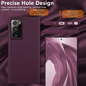 Husa Samsung Galaxy Note 20 Ultra -Soft Edge Silicone Plum - Img 4