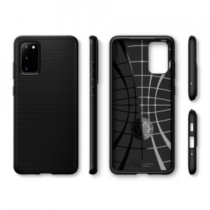 Husa Samsung Galaxy S20 Plus -Spigen Liquid Air- Negru mat - Img 3