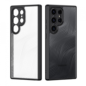 Husa Samsung Galaxy S24 Ultra Dux Ducis Aimo transparenta cu margini negre - Img 6