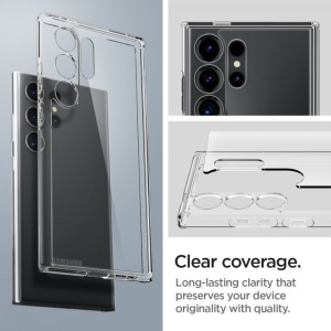 Husa Samsung Galaxy S24 Ultra Spigen Ultra Hybrid Crystal Clear - Img 4