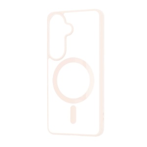 Husa Samsung Galaxy S26 Magsafe Pro transparenta margini nude pink - Img 4