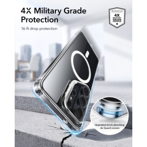 Husa Samsung Galaxy S26 Ultra Classic Hybrid HaloLock Kickstand cu MagSafe de la ESR transparenta - Img 5