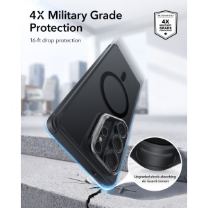Husa Samsung Galaxy S26 Ultra Classic Hybrid HaloLock Kickstand cu MagSafe de la ESR Frosted Black - Img 6