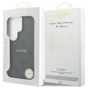 Husa Samsung Galaxy S26 Ultra Guess 4G Embossed Ring MagSafe Neagra - Img 6