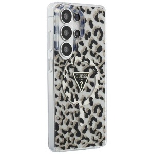 Husa Samsung Galaxy S26 Ultra Guess IML Leopard Print Triangle MagSafe Neagra - Img 6