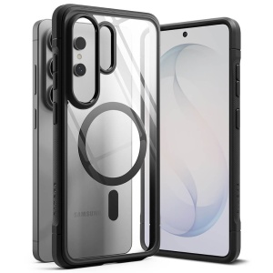 Husa Samsung Galaxy S26 Ultra Ringke Fusion Bold Magsafe transparenta margini negre