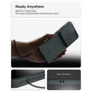 Husa Samsung Galaxy S26 Ultra Spigen Optik Armor Abyss Green - Img 10