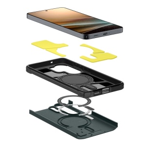Husa Samsung Galaxy S26 Ultra Spigen Tough Armor Mag Magsafe Abyss Green - Img 4
