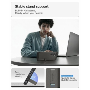 Husa Samsung Galaxy S26 Ultra Spigen Tough Armor Mag Magsafe Gunmetal - Img 9