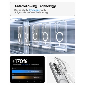 Husa Samsung Galaxy S26 Ultra Spigen Ultra Hybrid MagSafe Clear/White - Img 8