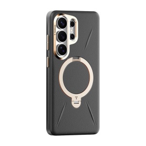 Husă Samsung Galaxy S26 Ultra Torras QPRO Leather Series – Piele ecologica Premium, neagra - Img 2