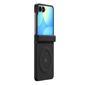 Husă Samsung Galaxy Z Flip 8 Spigen Air Skin Aramid MagFit, Black - Img 4