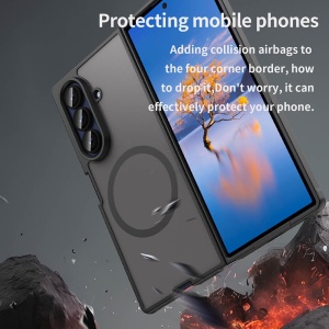 Husa Samsung Galaxy Z Fold 7 HaloFrost Magsafe neagra - Img 2